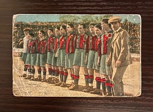 1922 Barcelona Team Chocolates Eduardo Pi Card Paulino Alcantara Samitier Zamora