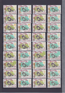 BRITISH COLONIES 1966, FOOTBALL, OMNIBUS SET OF 63 STAMPS + 3 BLOCKS, MNH ** - Picture 1 of 3