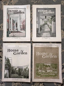 Antique House & Garden Magazines, 1905-1906, Lot of 4 - Picture 1 of 10