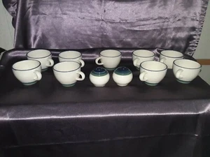 PFALTZGRAFF "OCEAN BREEZE" (9) Cups and Salt and Pepper Shakers - Picture 1 of 4