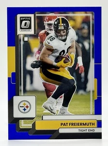 2022 Donruss Optic Blue Prizm #167 Pat Freiermuth 97/179 Pittsburgh Steelers - Picture 1 of 2