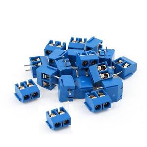 100PCS KF301-2P 2-Pin Plug-in Terminal Block Connector 5.08mm Pitch Through Hole