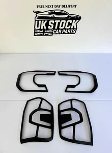 FORD RANGER T9 2023+ Front & Rear Light Covers Black Raptor Style - Picture 1 of 6