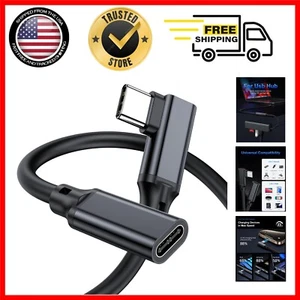 90 Degree USB C Male to Female Extension, 3.3FT, with 240W Fast Charging - Picture 1 of 11