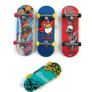 Lot Of 4 Hot Wheels Tech Deck Skateboards 1 Grom 3 Tony Hawk Mixed Lot - Picture 1 of 14