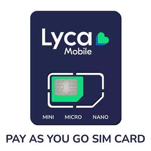 LYCA Mobile Sim Card Pay As You Go Triple Sim SEALED UK - Picture 1 of 1