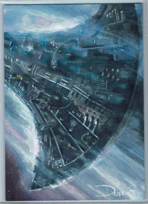 Stargate David Desbois PSC ACEO Painted Hand Drawn Original Sketch Card 1/1 - Image 1 of 2