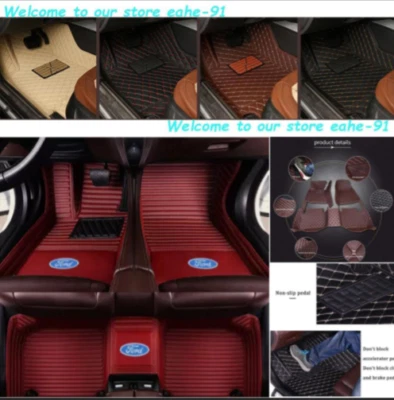 For Ford F150 Regular Cab Car Floor Mats Waterproof Auto Liner Carpet PU Leather Foto 1 de 4