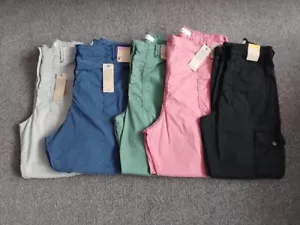 M&S LYOCELL RICH TEA DYED CARGO TROUSERS VARIOUS COLOURS NEW - Picture 1 of 11