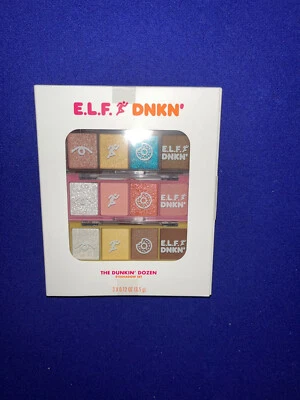 E.L.F. ELF x DUNKIN The Dunkin Dozen Eyeshadow Ltd Ed Set 12 Shades - NEW in Box - Image 1 of 4