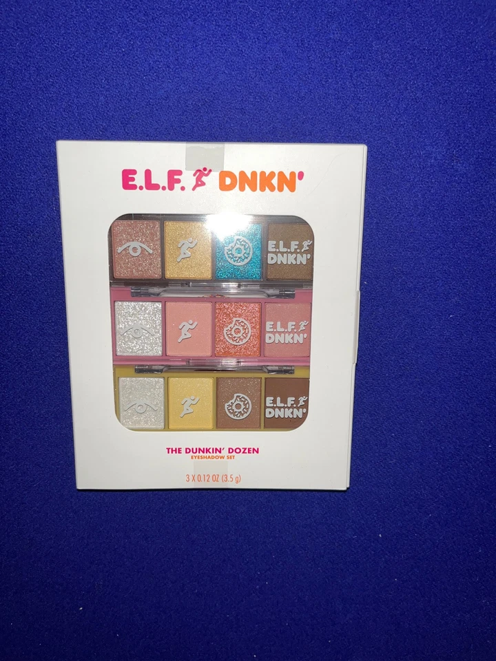 E.L.F. ELF x DUNKIN The Dunkin Dozen Eyeshadow Ltd Ed Set 12 Shades - NEW in Box - Image 1 of 4