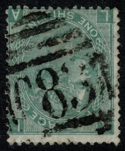 1867 GB Used Abroad RIO DE JANEIRO Brazil C83 1/- Green SG 117 Z56 Pl 4 LA GU - Picture 1 of 2