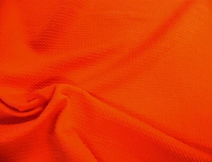 Bullet Textured Liverpool Fabric 4 way Stretch Orange T38 - Picture 1 of 1