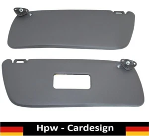 Mercedes W114 W115 Sunvisor Sonnenblenden Sonnenblende Set Grau mit Halter - Picture 1 of 4