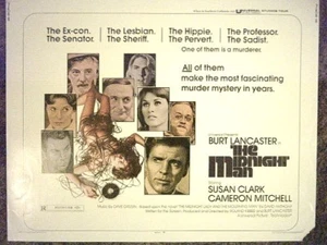 THE MIDNIGHT MAN 1974 ORIGINAL HALF SHEET SUSAN CLARK - Bild 1 von 1