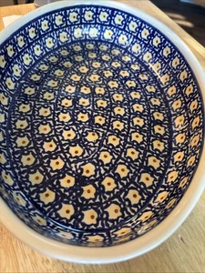 "Cazuela para hornear de cerámica/golres polaco de colección-Boleslawiec Polonia 12 X 8,5""" - Imagen 1 de 9