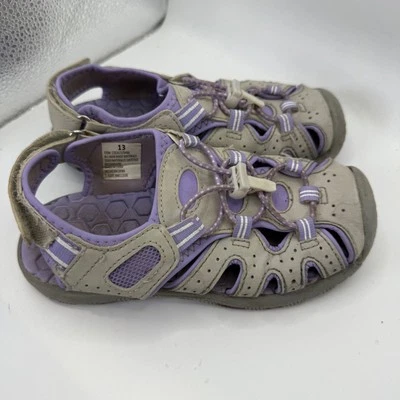 Khombu Sport Sandals Water Shoes Hiking Active Play Gray Purple Size 13 - Image 1 of 4