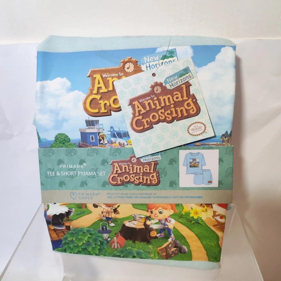 Animal Crossing New Horizons X Primark Pijama/Pijama Reino Unido 4-6 Nuevo con Etiquetas Nuevo Regalo Foto 1 de 4