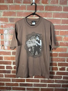 Vintage Y2k Bob Dylan Reign & Shine Shirt Look Out Subterranean Home Sick Sz L - Picture 1 of 8
