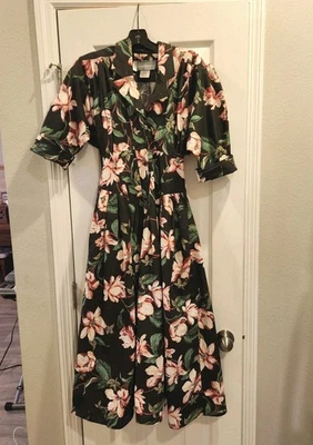Vintage 1980s Carol Anderson Floral Shirt Dress Size XS - Image 1 of 4