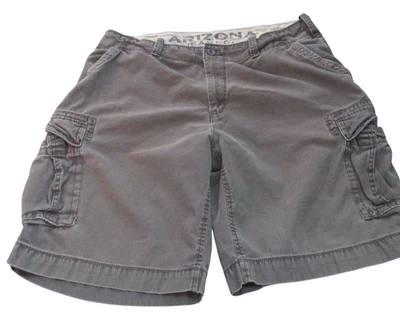 Pantalones Cortos Carga Arizona Jean Co Para Hombre Talla 38 Marrón Frente Plano Informales Foto 1 de 4