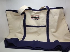 Bolso de Mano Bordado Mástil Tienda Outfitters Lona 20"×16"×6" Nuevo - Imagen 1 de 6