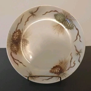 Vintage Hutschenreuther Selb Hand Painted Plate Pinecones About 8.25"D - Picture 1 of 6
