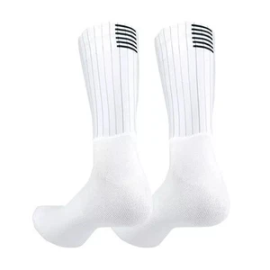 White Aero Socks, Cycling, Timetrial, Triathlon, Size 39-45. Free Delivery - Picture 1 of 3