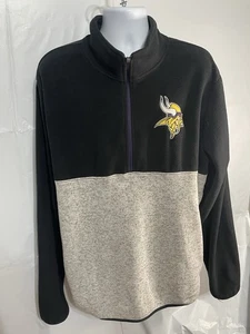 New NFL Minnesota Vikings 47 Brand 1/2 Zip Pullover Men's XXL - Picture 1 of 3