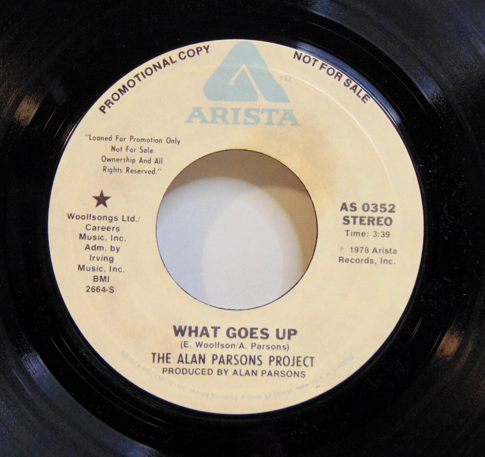Alan Parsons - What Goes Up - 1978 Arista Stereo/Mono Obscure Promo 7" 45  NM Foto 1 de 4