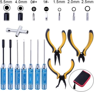 11 in 1 Professional Multi RC Tools Kits Box Set Hex Driver Allen Keys Screwdriv - Picture 1 of 7