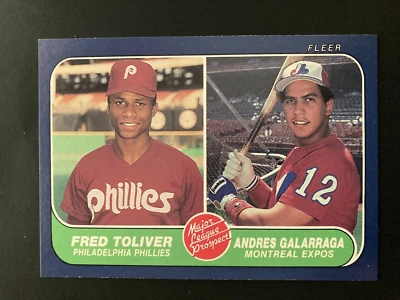 1986 Fleer Andres Galarraga Rookie Card (RC) #647 - Image 1 of 2