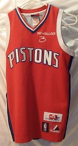 Camiseta deportiva de baloncesto juvenil de los Ben Wallace de los Detroit Pistons talla mediana 10-12 - Imagen 1 de 3