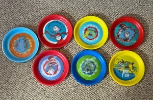 Set of 7 lenticular 2014 Dr. Seuss Cat in the hat plates, Used - Picture 1 of 9
