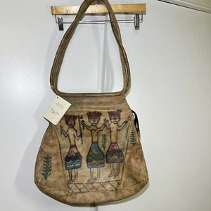 Emily Ann Individually Hand-painted Genuine Leather Purse Hand Bag NEW! - Picture 1 of 9