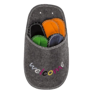 Gästehausschuhe Set Pantoffel Gästepantoffeln Schlappen Hausschlappen Hausschuh - Bild 1 von 10