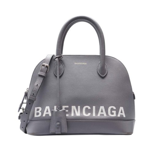 Borsa piccola Balenciaga grigia in ville con manico superiore