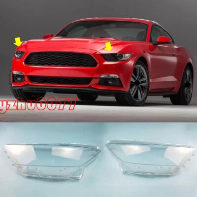 Крышка объектива фары левая правая для Ford Mustang 2015-2017 годов выпуска 2 шт - Изображение 1 из 4