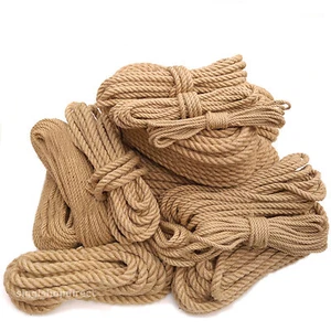 Cuerda de yute natural fibra fuerte artesanía, hágalo usted mismo, jardinería, agricultura, navegación, 6-30 mm - Imagen 1 de 3
