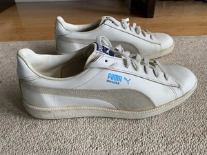 VTG 1980’s PUMA INVADER All White Sneakers. VGC Possibly Unused. Warhol. Size 12 - Picture 1 of 14