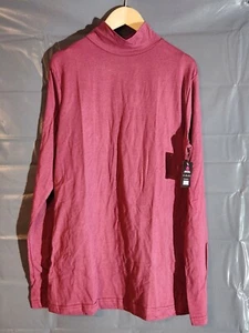 Natural Uniforms - 7169 - Women's LS Mock Turtle Neck Under Scrub - Bur - Size L - Picture 1 of 2