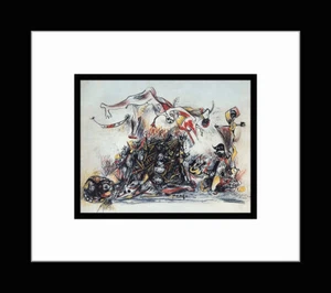JACKSON POLLACK - Custom Framed 'WAR' Art Print - Picture 1 of 1