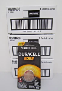Duracell DL2025 Coin Cell Lithium Battery 3V, LOT OF 18 Exp. 2026 - Picture 1 of 1