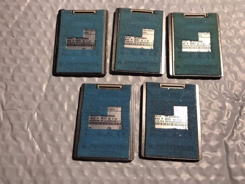 Toshiba 30gb 1.8" Hard Drive MK3008GAL for Apple iPod Video Classic 5th ( x5) - Image 1 of 1