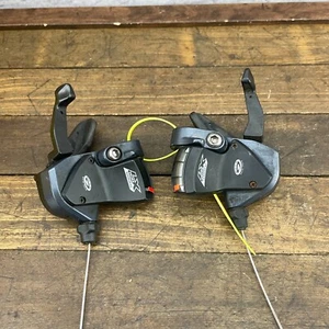 Vintage Shimano Deore LX SL-M570 9s Shifter Set 9 Speed Rapidfire MTB ATB A4 - Picture 1 of 11