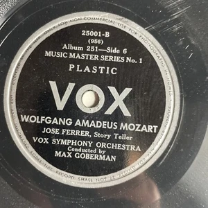 10" 78 RPM-Max Goberman-Music Masters Series-Wolfgang Amadeus Mozart/25001 - Foto 1 di 4