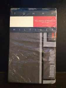 TOMMY HILFIGER TH Utility One Gray Standard Pillowcase - Picture 1 of 3