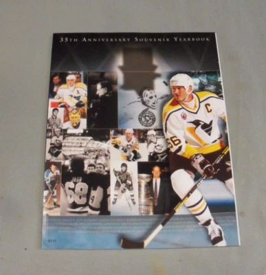 Pittsburgh Penguins, Anuario 35 Aniversario, 2001-2002, Muy Limpio Foto 1 de 3