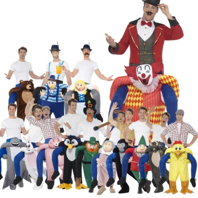 Piggyback Ride Me Ride On Piggy Back Costume Self Fill Legs Stag Party Adults - Image 1 of 4