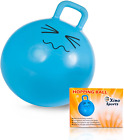 Hopping Ball for Kids with Handle, 22 Inch Diameter, Kids Outdoor Toys (Blue)